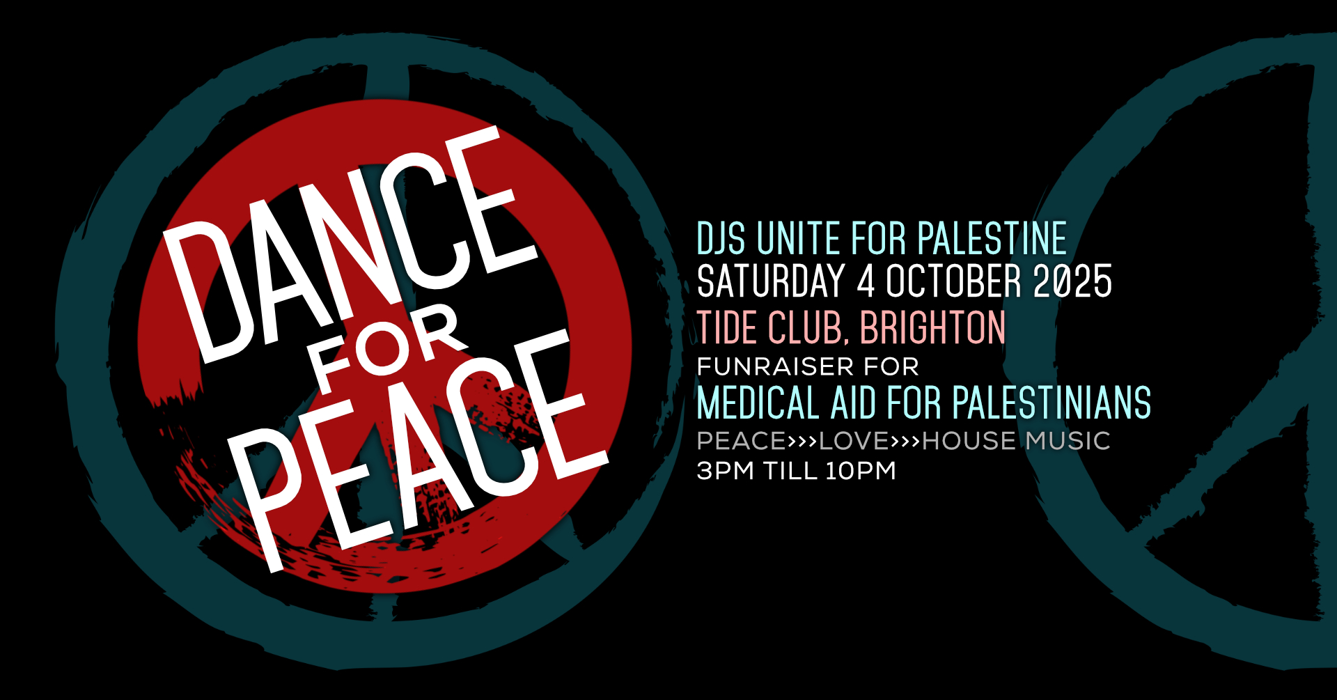 Dance For Peace - FB Event Image - Tide - October 2025 Dance For Peace - 4 October 2025 - artwork.