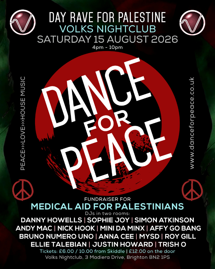 Dance For Peace - Volks Nightclub - 15 August 2026.